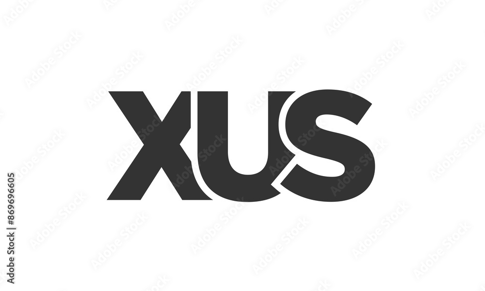 XUS logo design template with strong and modern bold text. Initial based vector logotype featuring simple and minimal typography. Trendy company identity. XUS logo design template with strong and modern bold text. Initial based vector logotype featuring simple and minimal typography. Trendy company identity.
