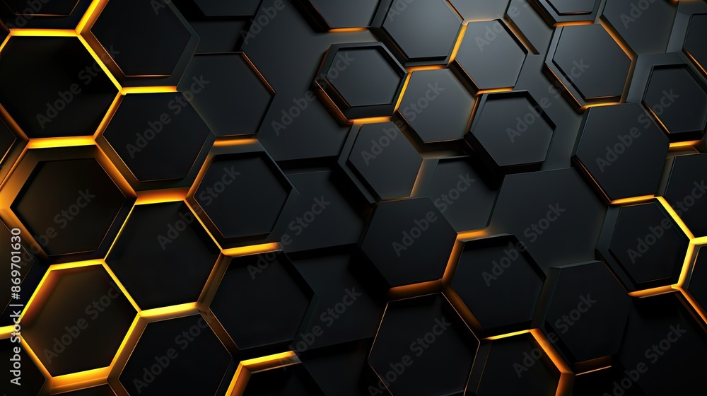 abstract background with hexagons abstract background with hexagons