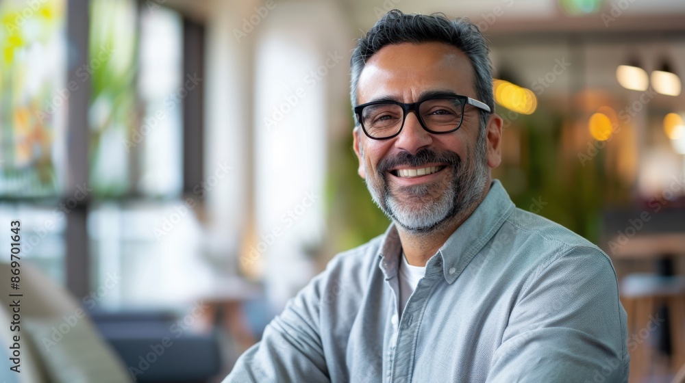 Obraz premium The smiling confident man