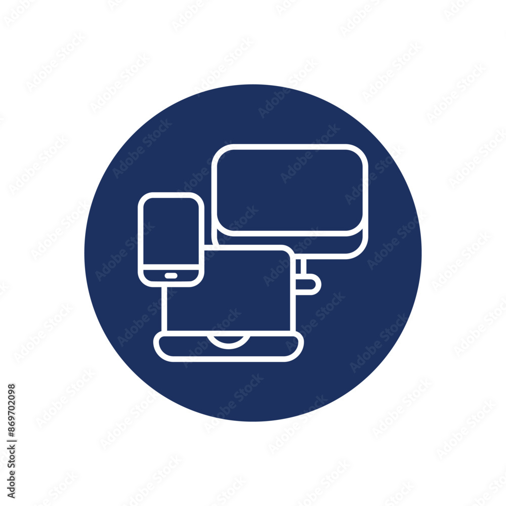 Device icons vector stock illustration. Device icons vector stock illustration.