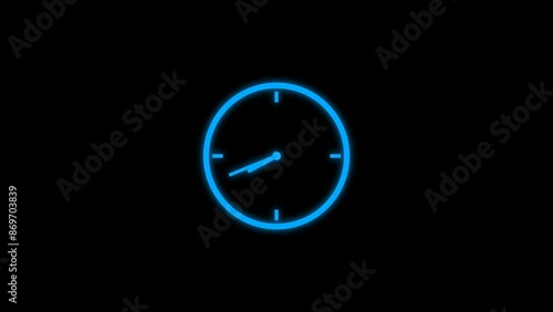 Clock icon 24 hours day fast speed and spinning circle clock icon illustration.