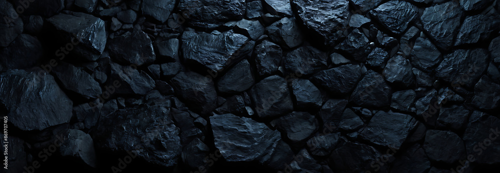 A close-up of dark, rough rocks, perfect for textures, backgrounds, or creating a sense of mystery and intrigue. A close-up of dark, rough rocks, perfect for textures, backgrounds, or creating a sense of mystery and intrigue.