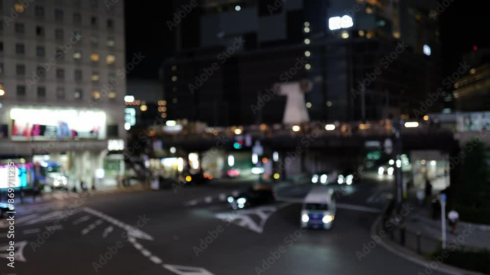 Scenery of Umeda, Osaka, out focus Scenery of Umeda, Osaka, out focus