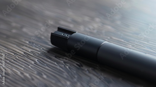 A detailed shot of a smart pens charging port showcasing its durability and highquality materials. The port is designed to withstand frequent use and charging ensuring the longevity