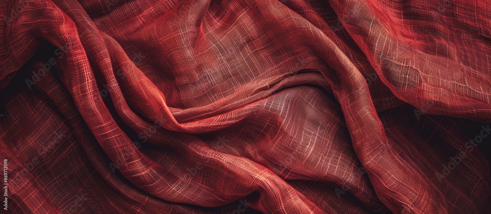 Fototapeta premium Background featuring fabric texture with copy space image.