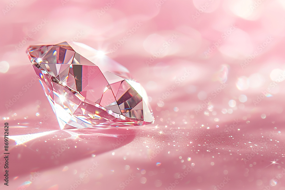 A photograph of a pink background with a diamond could feature a sparkling diamond placed prominently against a soft, pastel pink backdrop A photograph of a pink background with a diamond could feature a sparkling diamond placed prominently against a soft, pastel pink backdrop