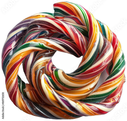Wallpaper Mural colorful swirly candy on a white surface Torontodigital.ca