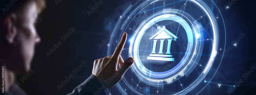 Fototapeta premium Business, Technology, Internet and network concept. Employment Law.