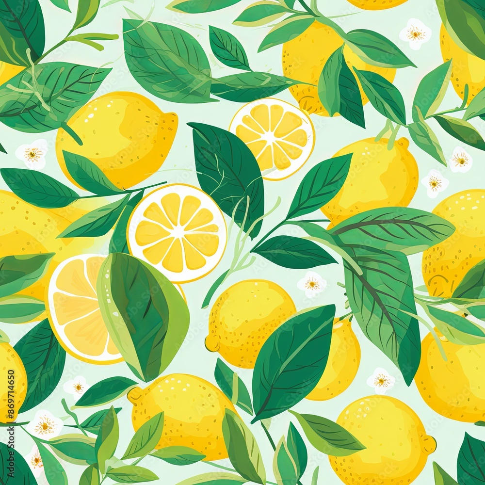 Lemon patterns wallpaper Lemon patterns wallpaper