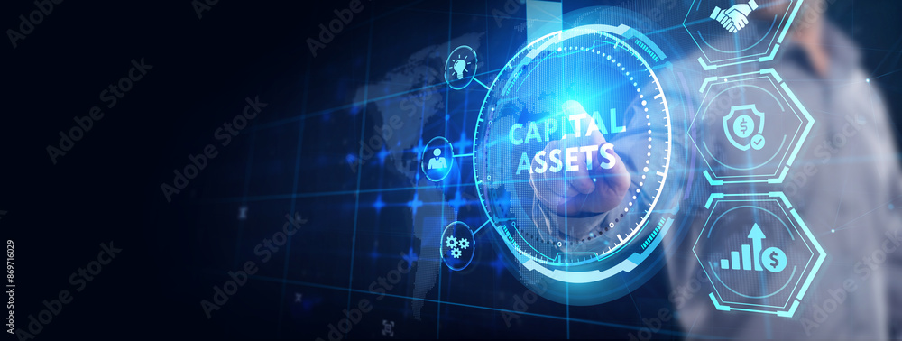 Obraz premium Business, Technology, Internet and network concept. Capital assets.