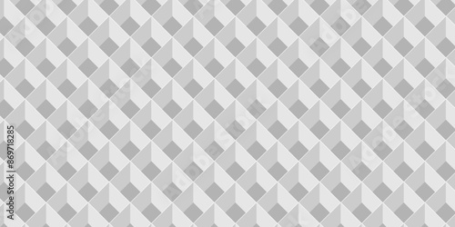 Abstract cube geometric tile and mosaic wall or grid backdrop hexagon technology. white or gray geometric block cube structure. Vector of cube geometric pattern grid backdrop triangle background.