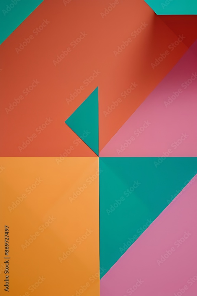 Minimalist abstract piece with floating geometric shapes Minimalist abstract piece with floating geometric shapes