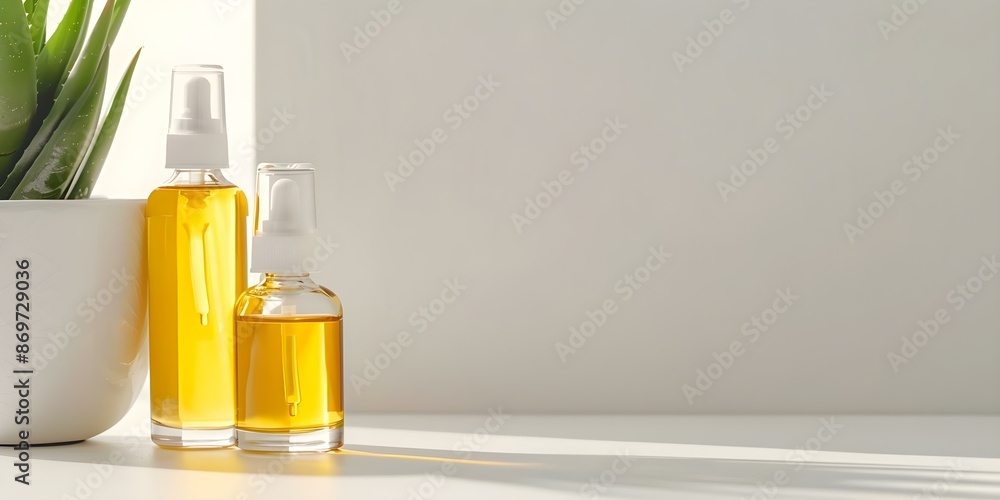 Facial Wellness Skin Care Products featuring Marula Oil, Aloe Vera, and More. Concept Facial Wellness, Skin Care Products, Marula Oil, Aloe Vera, Skincare Ingredients Facial Wellness Skin Care Products featuring Marula Oil, Aloe Vera, and More. Concept Facial Wellness, Skin Care Products, Marula Oil, Aloe Vera, Skincare Ingredients