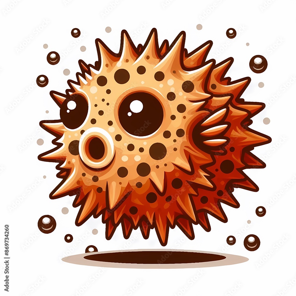 cartoon design of a Devils Hole pupfish on a white background cartoon design of a Devils Hole pupfish on a white background