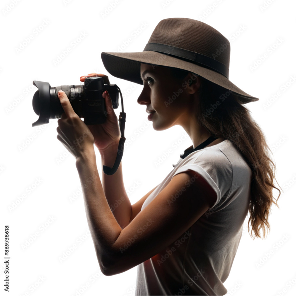 on world photography day a woman holding on DSLR on world photography day a woman holding on DSLR