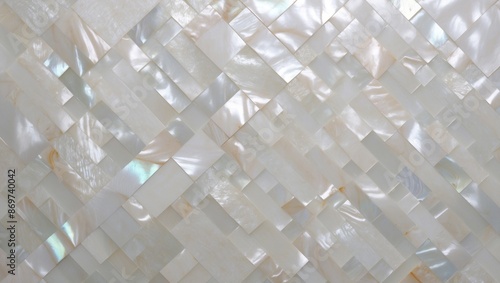 Mother of pearl tile mosaic texture
