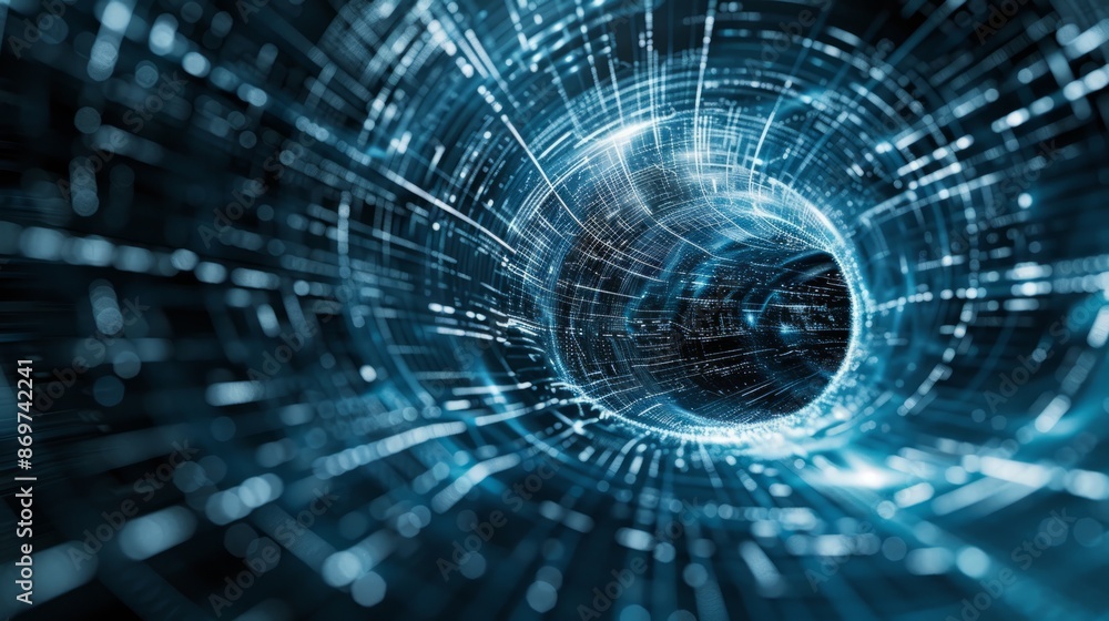Digital tunnel data stream. Abstract digital tunnel with data stream, perfect for technology and innovation concepts. Digital tunnel data stream. Abstract digital tunnel with data stream, perfect for technology and innovation concepts.