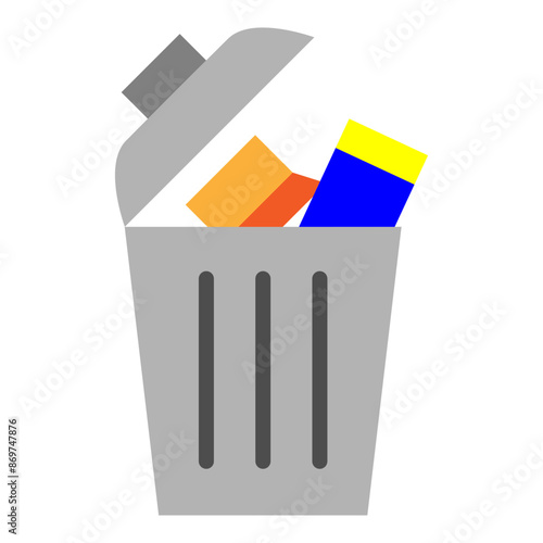 EWaste Recycling Vector Flat Icon Design