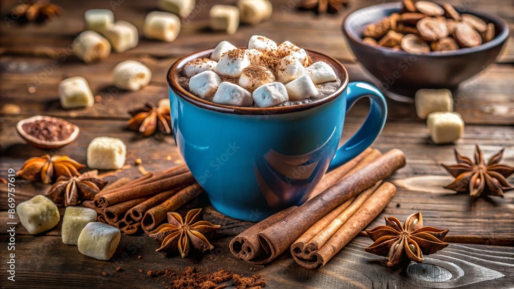 Hot cocoa marshmallow winter comfort mug spice cozy Hot cocoa marshmallow winter comfort mug spice cozy