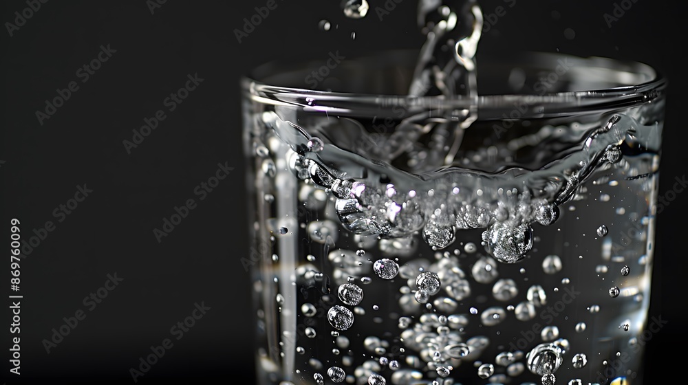water super macro, set against a black background water super macro, set against a black background