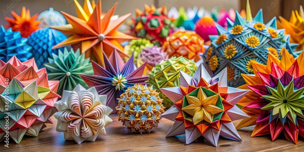 Origami paper for creating intricate sculptures, precision design, stunning art Origami paper for creating intricate sculptures, precision design, stunning art