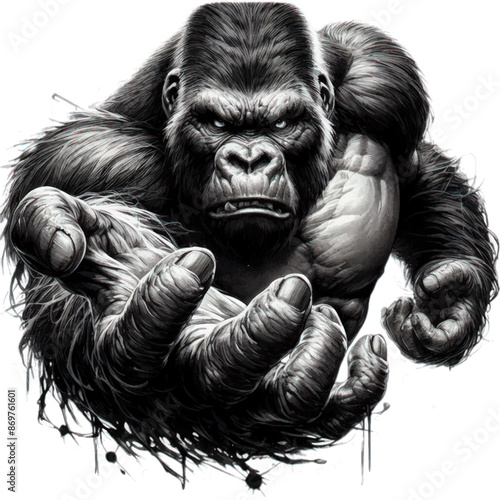 gorilla tattoo  drawing