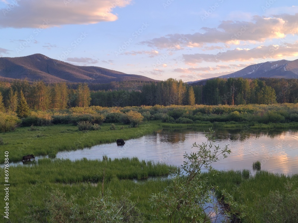 lake in the mountains