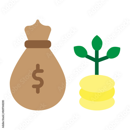 Wealth Vector Flat Icon Design