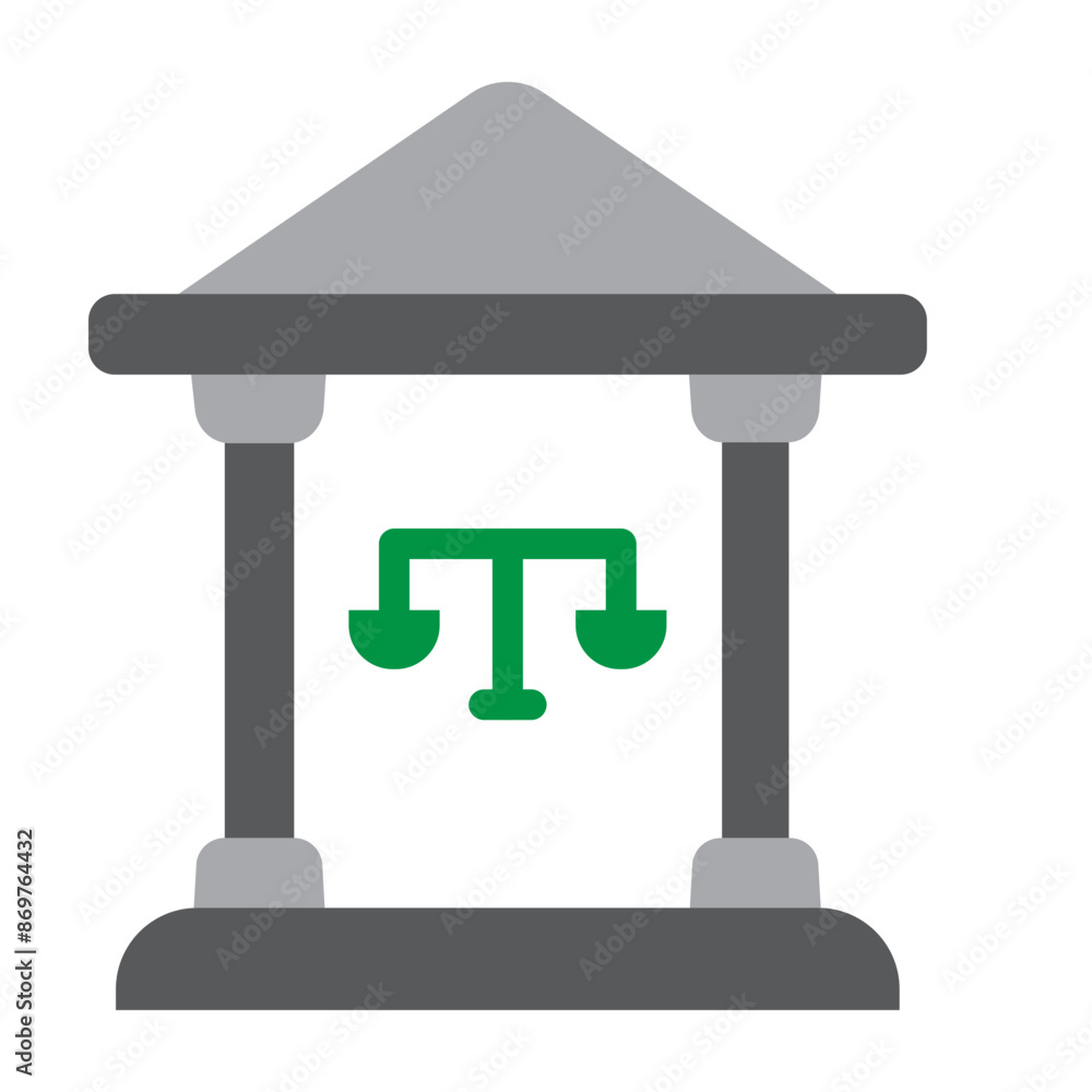 Court Vector Flat Icon Design