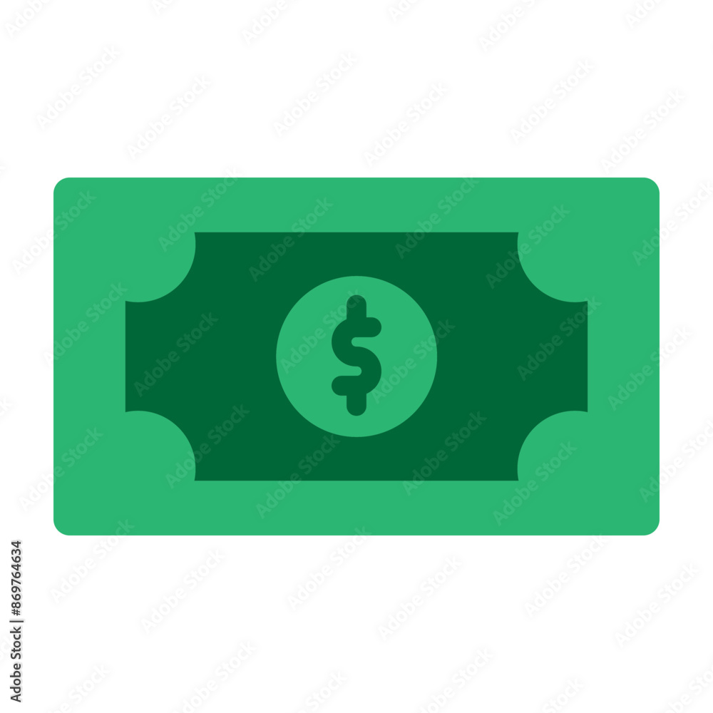 Banknote Vector Flat Icon Design Banknote Vector Flat Icon Design