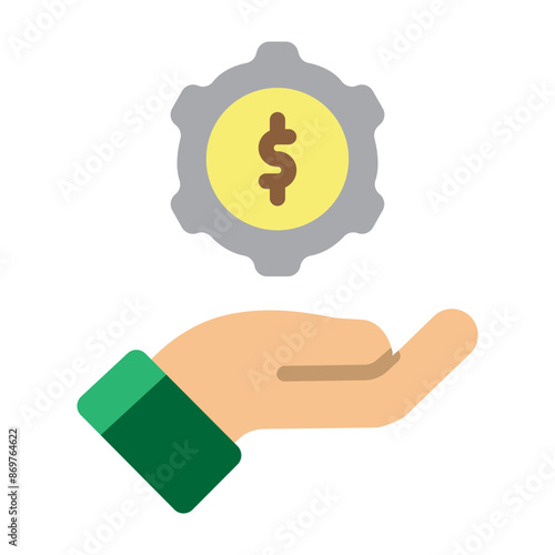Management Vector Flat Icon Design
