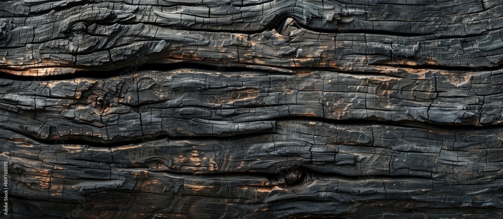 Old natural patterns decorate the surface of a dark wood texture background in a picture with copy space image. Old natural patterns decorate the surface of a dark wood texture background in a picture with copy space image.
