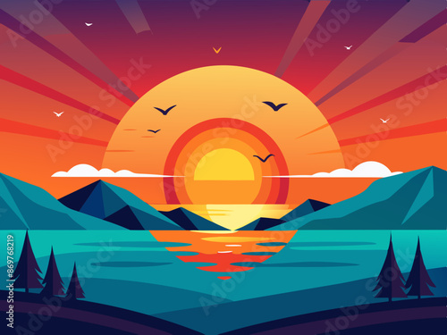 A sunrise symbolizing new beginnings