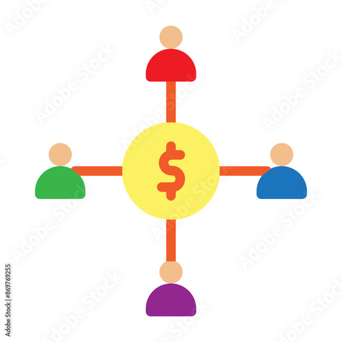Crowdfunding Vector Flat Icon Design