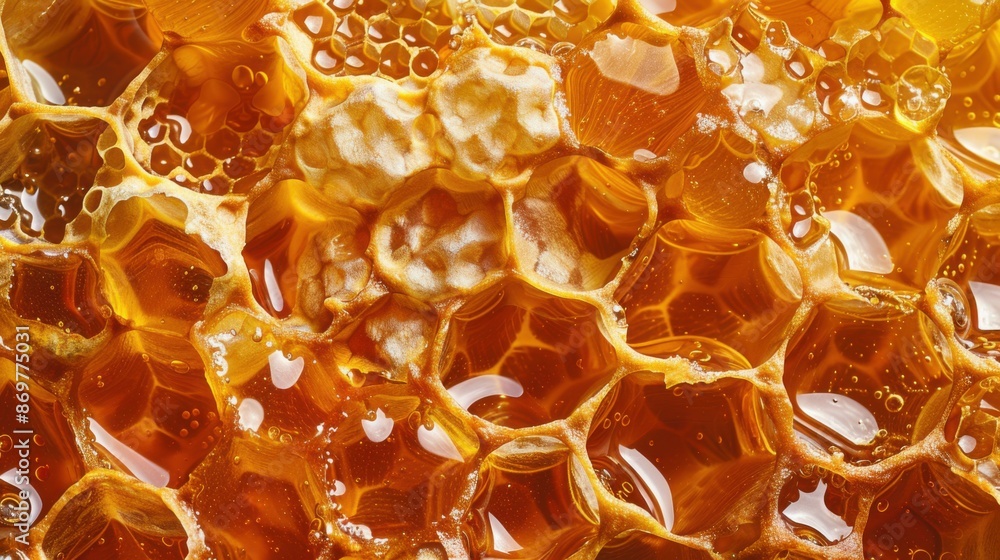 bright photo of honeycomb with bee honey. bright photo of honeycomb with bee honey.