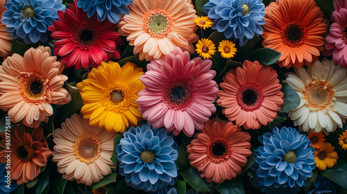 Wallpaper Mural colorful gerber flowers Torontodigital.ca