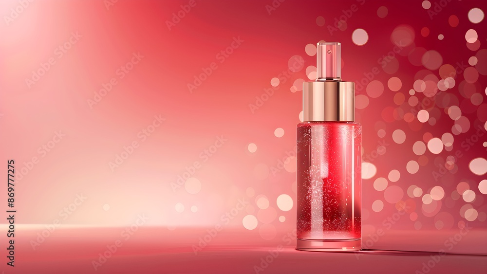 Red cosmetic perfume for beauty brand Red cosmetic perfume for beauty brand