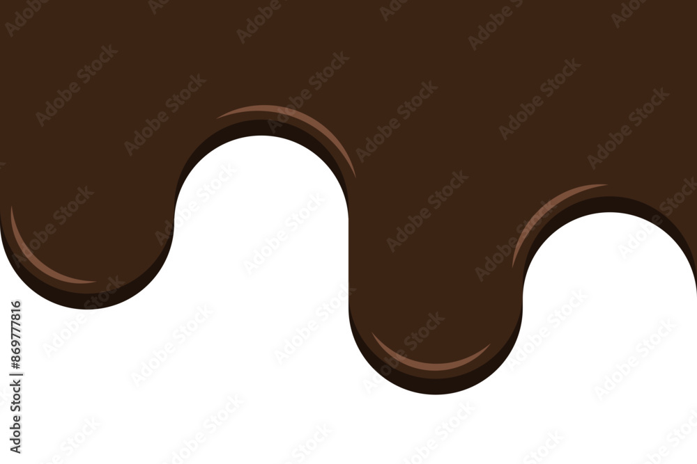 Chocolate drops border cartoon. Vector illustration. Chocolate drops border cartoon. Vector illustration.
