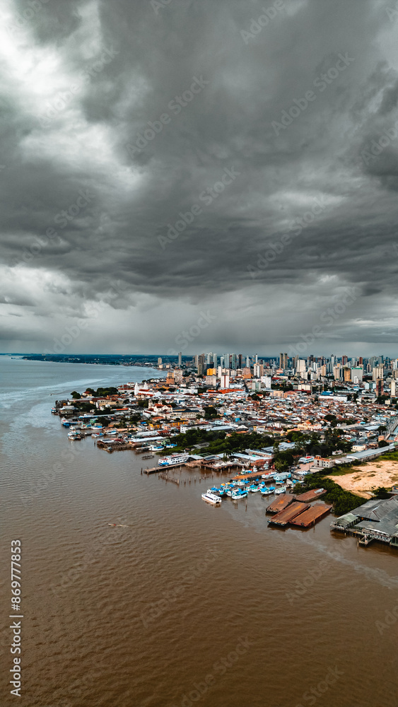 Fototapeta premium Mangal das Garças Portal da Amazônia Belém Pará Brasil Natureza Jardim Botânico Animais Aves Vegetação Tropical Paisagem Passeio Cultura Exposição Ambiente Natural Fauna Flora Ecoturismo Lago Drone PA