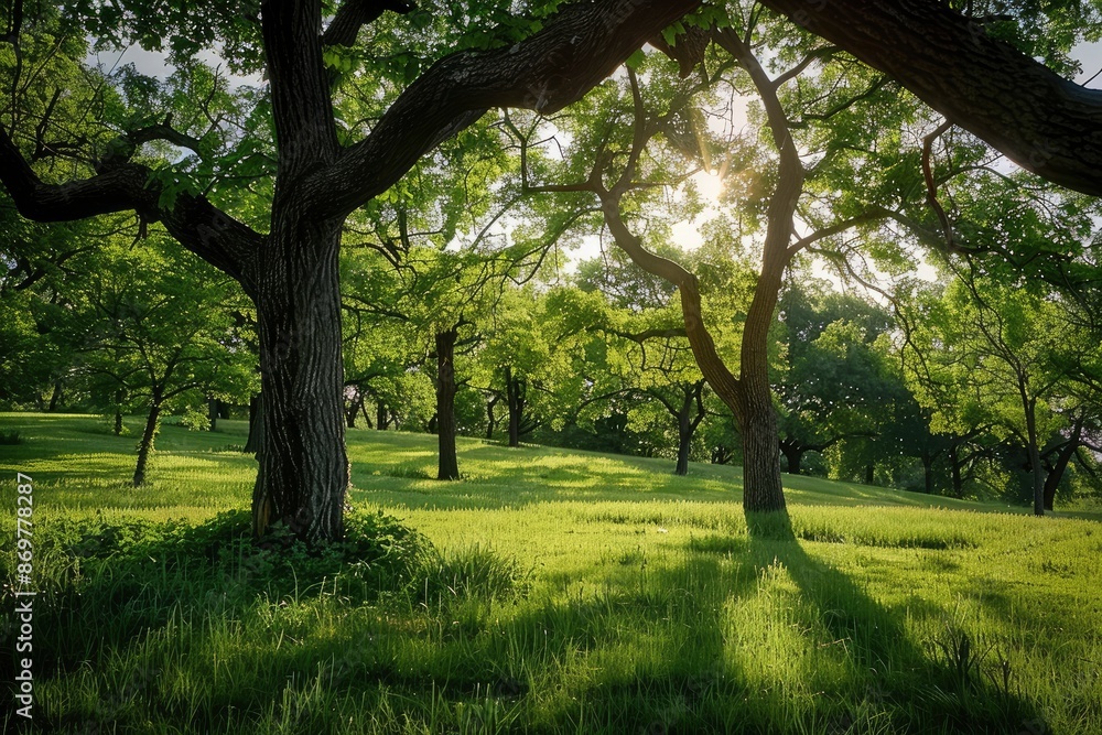 Nature, Trees, Landscape image - generative ai Nature, Trees, Landscape image - generative ai