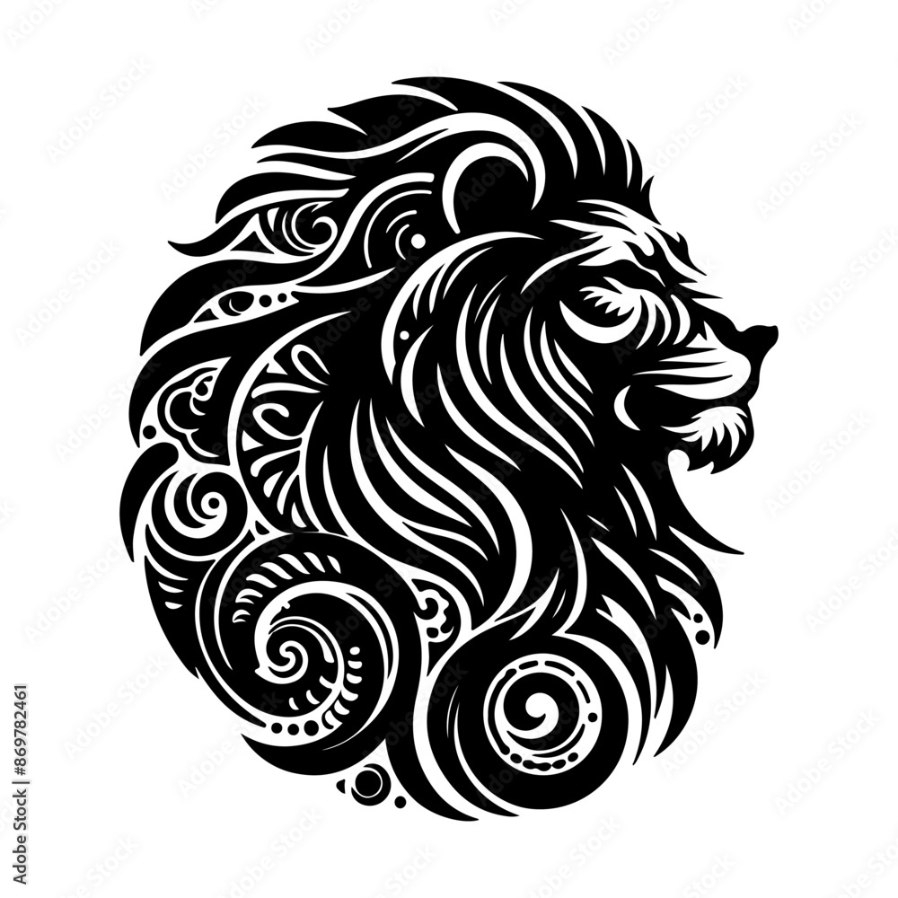 lion head silhouette