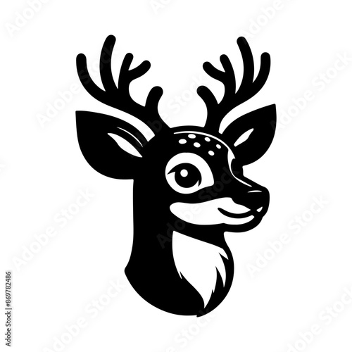 christmas reindeer with nose