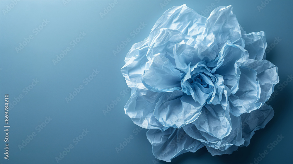 blue and white flower