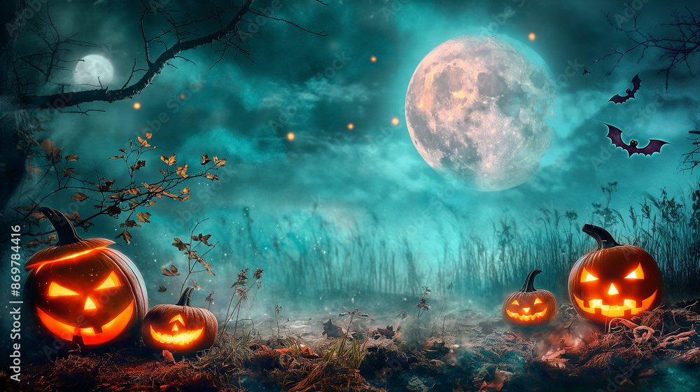 halloween background with pumpkins halloween background with pumpkins