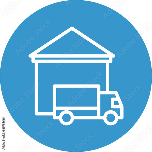Dispatch center Vector Line White Circles Multicolors
