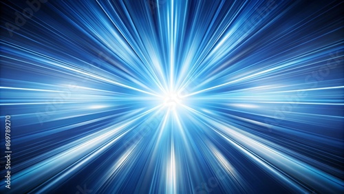 Abstract Blue Speed Lines Background - Digital Art