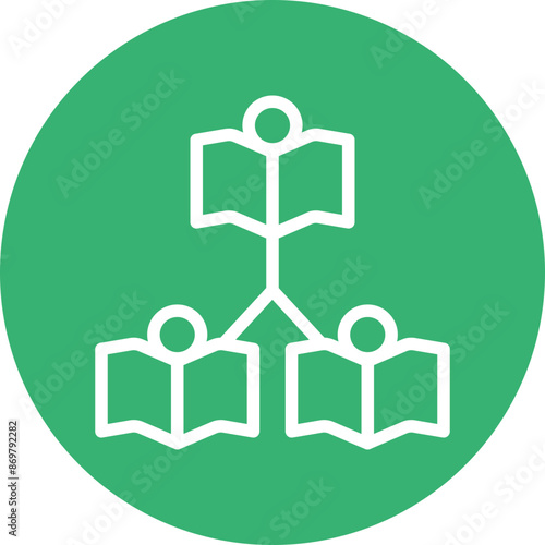 PeertoPeer Learning Vector Line White Circles Multicolors