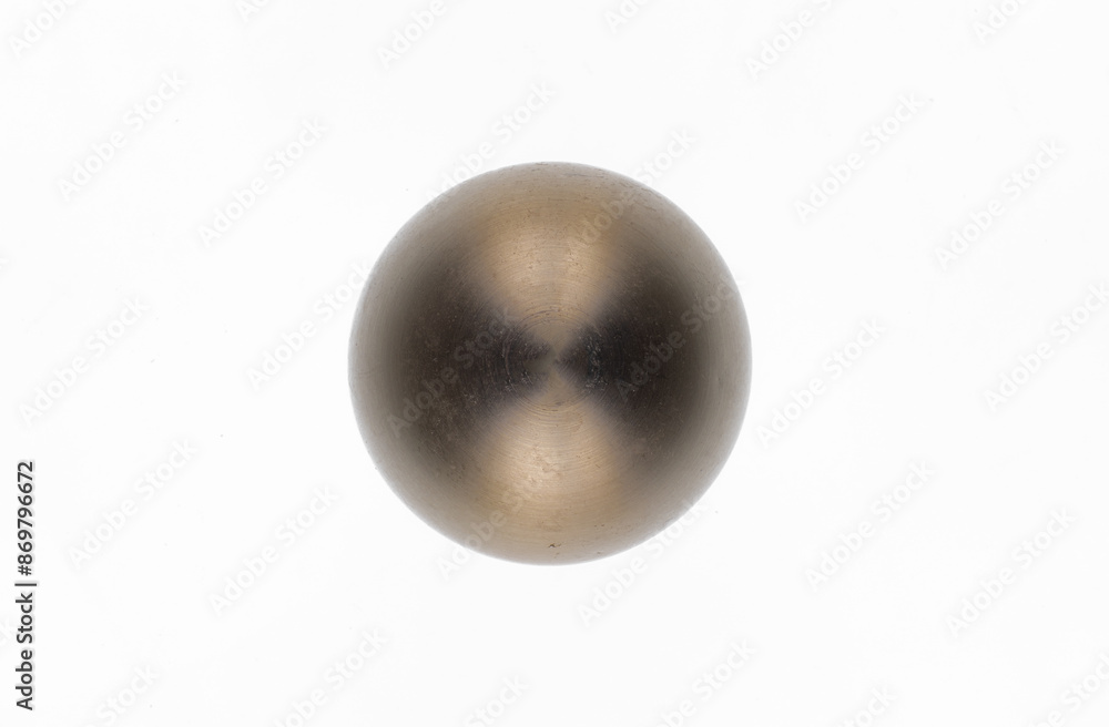 bronze sphere ball isolated on white background bronze sphere ball isolated on white background