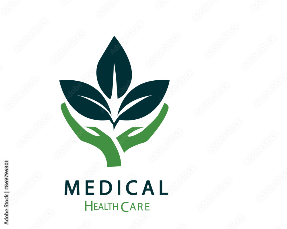 Green Nature leaf symbol.eco medical logo plant on white background. Green Nature leaf symbol.eco medical logo plant on white background.