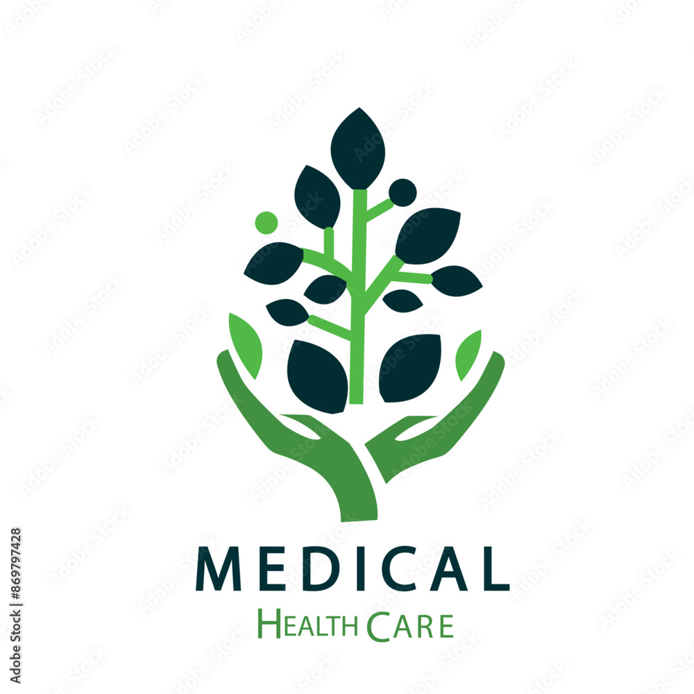 Green Nature leaf symbol.eco medical logo plant on white background. Green Nature leaf symbol.eco medical logo plant on white background.